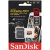 SanDsik SanDisk Extreme Pro Scheda di Memoria microSDXC da 256 GB e Adattatore SD con App Performance A2 e Rescue Pro Deluxe, fino a 170 MB/sec, Classe 10, UHS-I, U3, V30