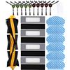 Jissta Set di panni per aspirapolvere Ecovacs Deebot Ozmo 920 950,1 spazzola a rullo, 4 filtri Hepa, 10 spazzole laterali, 6 stracci, 1 spazzola per la pulizia