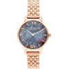 Olivia Burton Orologio Analogico al Quarzo da Donna Collezione UNDER THE SEA con Cinturino in Acciaio Inossidabile Color Oro Rosa - OB16US25