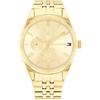 Tommy Hilfiger Orologio Analogico Multifunzione al Quarzo da Donna con Cinturino in Acciaio Inossidabile di Colore Dorato - 1782592