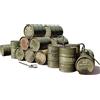 Miniart - 49001 U.S. Fuel Drums 55 Gal., Scala 1:48, Plastic Model Kit, Modello in Plastica da Montare, Modellismo