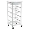 CARRELLO CUCINA CALGARY 3 CESTI MDF BCO