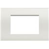 Generica Placca 3 Posti bianca LIVING Light compatibile LNA4803 / LN4703