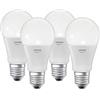 Ledvance Lampada Led Smart+ con Tecnologia Bluetooth, Base E27, Colore della Luce Variabile, 2000-6500K, Colori Rgb Modificabili, Sostituisce Lampadine da 60 W, Confezione da 4