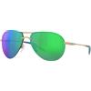 Costa Helo Mirrored Polarized Sunglasses Oro Green Mirror 580P/CAT2 Uomo