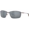 Costa Turret Mirrored Polarized Sunglasses Oro Gray Silver Mirror 580P/CAT3 Donna