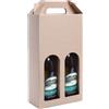 Scatola portabottiglie personalizzabile Wine Box Avana personalizzate o neutre