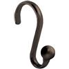 InterDesign iDesign - Ganci per tenda da doccia in metallo, collezione Axis, 12 pezzi, colore: bronzo