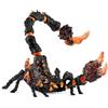 SCHLEICH ELDRADOR CREATURES | Scorpione di lava 70142 | Mostro ELDRADOR pinze mobili e coda velenosa | idea regalo per bambini | dai 7 anni | 21 x 14 x 14 cm