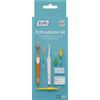 TePe Orthodontic Kit, 9 prodotti per pulire apparecchio fisso, strumenti per la pulizia, ideali per rimuovere la placca dai denti, kit dentale con cera ortodontica