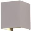 V-TAC Lampada da muro doppio Led COB 6W IP65 quadrata colore grigio V-TAC VT-759 3000K