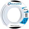 Electraline 20607038J - Matassa di cavo, 25 metri, colore: Bianco