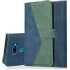 Radoo Cover per LG K50 / Q60, Custodia Portafoglio a Libro Protettiva Flip Cover con Porta Carte, Interno TPU Antiurto Chiusura Magnetica Case Custodie in Pelle per LG K50 / Q60(Blu Verde)
