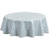 Home Direct Tovaglia in Tela Cerata plastificata Rotonda 155 cm Uovo d'anatra verde blu