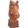 Biscottini testa di cavallo 20x56x60 | Soprammobili vintage | Sculture decorative Accessori casa arredamento | Decorazioni casa