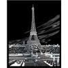 Pracht Creatives Hobby Royal & Langnickel - Quadro da grattare Torre Eiffel in Argento, con Penna e sagoma da grattare, Adatto a Bambini e Adulti