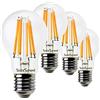 SUNSEED 4x Lampadina E27 Filamento LED 10W Goccia A60 1200 Lm Luce calda 2700K, 83W Equivalente