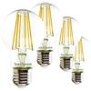 SUNSEED Garanzia 24 mesi 4x Lampadina E27 Filamento LED 9W Goccia A60 1200 Lumen Luce Calda 2700K, 83W Equivalente