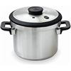 Lacor - 71784 - Pentola a pressione super veloce con maniglie Sicuro Resistente al calore - Induzione - Acciaio Inox 18/10 - Fondo termodiffusore - 4L - 22cm.