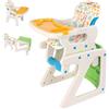 RELAX4LIFE 6 in 1 Seggiolone Pappa per Bambini 6 Mesi - 5 Anni, Seggiolone  Evolutivo e Portatile