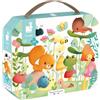 Janod - Puzzle Amici del Giardino - Puzzle 20 Pezzi - Sviluppa Pazienza e Manualità - Certificato FSC - Made in France - dai 24 Mesi, J02575