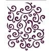 dayka Trade Stencil di Stencil con motivo A Trama di Volute, Multicolore, Taglia Unica