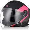ORIGINE Casco Moto Jet Bluetooth Omologato ECE con Doppia Visiera