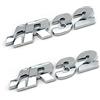 Genetics Yuzhao per Golf 3 4 5 6 7 MK4 MK5 bagagliaio posteriore R32 logo decalcomania emblema adesivi argento 10 x 2,2 cm 2 pezzi