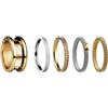 BERING Arctic Symphony Collection Symphony-Set-E 10 - Anello da donna in acciaio inox, finitura lucida, color oro