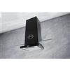 GURARI Cappa da parete GCH T 466 60 BL PRIM, tubo di scarico, cappa aspirante, 60 cm, 1000 m³/h, colore nero, con vetro, EEK A, TouchControl