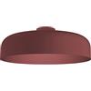 L+ Plafoniera led soffitto, in metallo, forma cilindrio, Lampadario cucina moderno, diametro 40cm, colore rosso