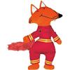 GRIBAUDO Il caposquadra. Peluche. Fox baffi d'acciaio. Con Giocattolo morbido