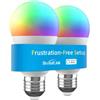 Broadlink BLE Flash Setup Smart Bulb LB4E27F, A60/E27/9W/800LM, Color Changing with Music Sync, Works with Alexa (2)