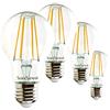 SUNSEED 4x Lampadina E27 Filamento LED 7W Goccia A60 806 Lumen Luce Calda 2700K, 60W Equivalente