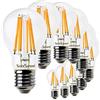 SUNSEED 10x Lampadina E27 Filamento LED 12W Goccia A60 1500 Lm Luce Calda 2700K, 99W Equivalente