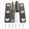 Xcyroiiy 2 cerniere a scomparsa, piccole cerniere in acciaio inox, cerniera per coperchio per mancini, lunghezza 7,6 cm, 6 fori, cerniera di sollevamento