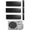DAIKIN CONDIZIONATORE DAIKIN EMURA BLACK TRIAL SPLIT 7000+7000+15000 BTU INVERTER R32 3MXM68 A++ WIFI