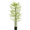 HOMCOM Outsunny Pianta Artificiale Vaso 155cm, Finta Plastica, Decorazione Interni Esterni - Verde, Realistica|Aosom