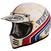 Premier Casco Mx Btr 8 Bm,Bianco/Rosso/Blu,Xl