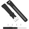 Ruentech braccialetti di silicone elastico morbido bande cinghie di ricambio per Garmin Vivosmart HR + Smartwatch accessori, Black