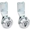 Ganter Normelemente Ganter Norm elementi | verriegelungen tramite chiave - GN 115 | Comando con doppia Bart | 2 pezzi, argento, GN 115-VDE-24