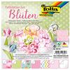 Folia 40119 - Set di petali pieghevoli in 2 misure, 50 fogli in formato 15 x 15 cm + 120 fogli in formato 7,5 x 7,5 cm, in 7 motivi, per bellissime figure, fiori e farfalle