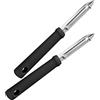 Fackelmann FCK21728 Coltelli pelapatate x2, Acciaio Inossidabile, 2 Risparmio, 18 x 12 x 2 cm