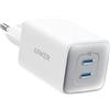 Anker Caricatore USB C 47 W, caricatore 523 (Nano 3), compatto con 2 porte GaN caricatore rapido per iPhone 16/16 Plus/16 Pro Max/15/14/13/12, Galaxy, Pixel 4/3, iPad/iPad Mini (cavo non incluso)