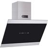 Kaiser Olan Kaiser Cappa da Parete 70 cm AT 7435 ECO in Vetro Nero e Acciaio Inox, Motore 1250 m³/h, Touch Control LED, Timer, 3 Velocità, Classe Energetica A