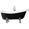 Vasca da bagno carezza nera, 167x75,2x64,3 cm