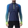 UYN O102433 RUNNING EXCELERATION WINDPROOF SHIRT LONG SL.ZIP UP Giacca Uomo Lapis/Lime S