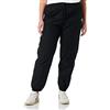 Champion Rochester 1919-Champion Logo High Waist Relaxed Elastic Cuff Pantaloni da Tuta, Nero, L Donna