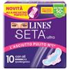 Lines Seta Ultra Assorbenti ipoallergenici con ali 10 pezzi