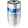 UFI Filters, Filtro Gasolio 24.H2O.05, Filtro Carburante per Ricambio, Adatto ad Auto, Applicabile su Diversi Modelli Citroen, Fiat e Peugeot